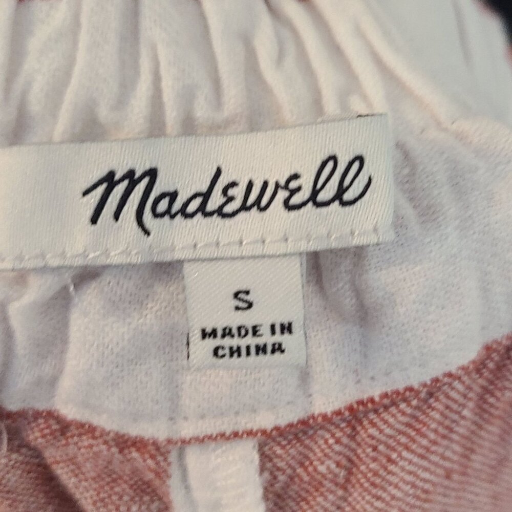 Madewell Wide-Leg Striped Pants in Red and White - Picture 8 of 11
